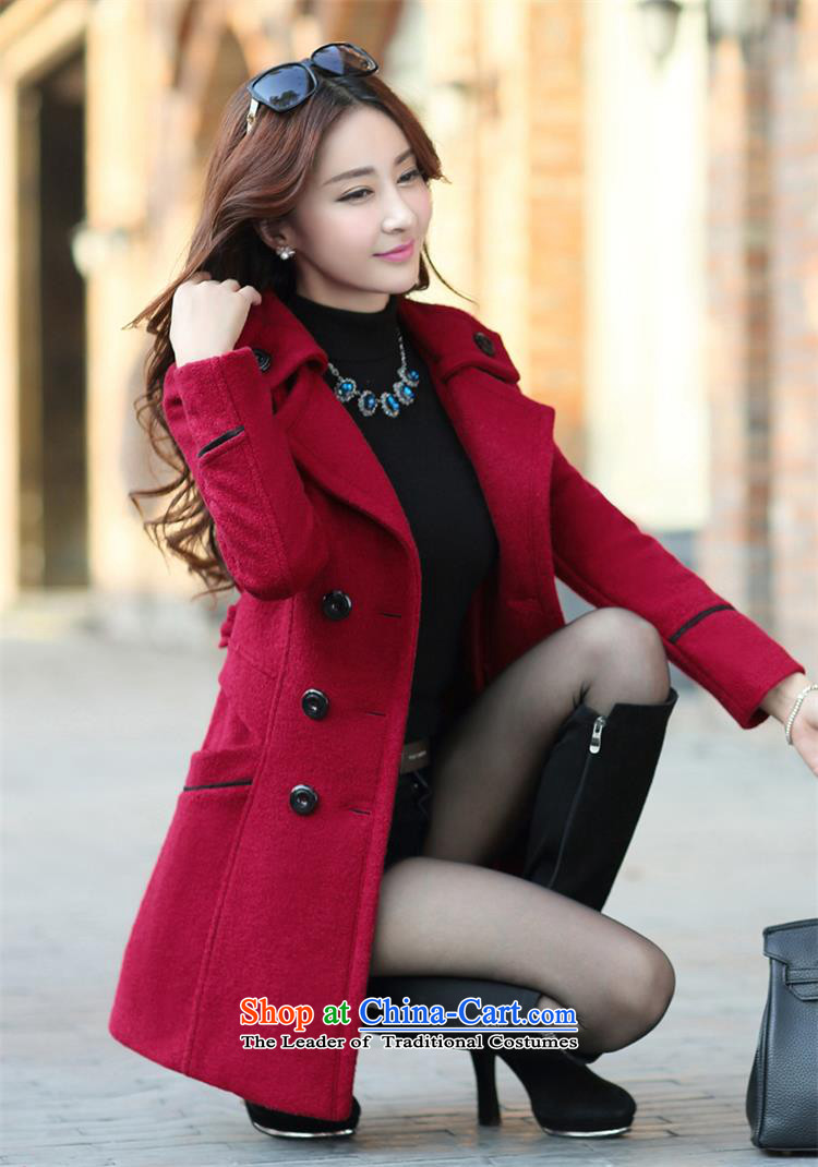 Mrs flower of 2014 winter clothing new Korean girl who decorated video? In gross thin coat long coats 6668 gross? Navy XXXL picture, prices, brand platters! The elections are supplied in the national character of distribution, so action, buy now enjoy more preferential! As soon as possible.