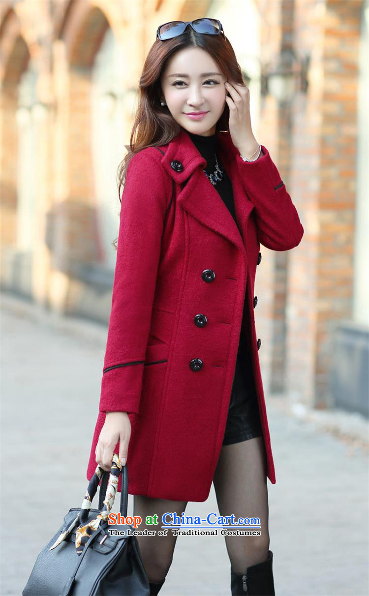 Mrs flower of 2014 winter clothing new Korean girl who decorated video? In gross thin coat long coats 6668 gross? Navy XXXL picture, prices, brand platters! The elections are supplied in the national character of distribution, so action, buy now enjoy more preferential! As soon as possible.