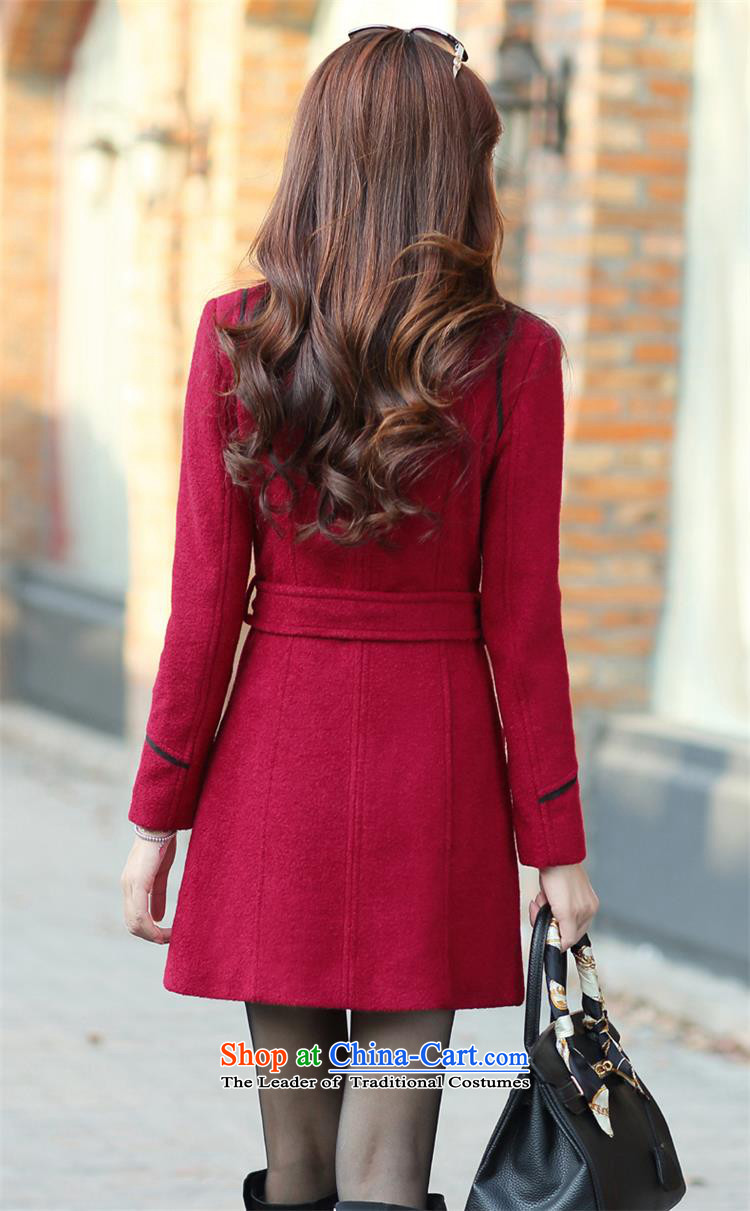 Mrs flower of 2014 winter clothing new Korean girl who decorated video? In gross thin coat long coats 6668 gross? Navy XXXL picture, prices, brand platters! The elections are supplied in the national character of distribution, so action, buy now enjoy more preferential! As soon as possible.