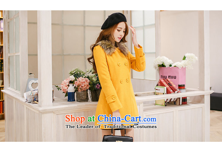 In 2015, girls autumn and winter new Korean version in the Sau San long double-Gross Gross for female clamp unit? coats Ms. thick red jacket S picture, prices, brand platters! The elections are supplied in the national character of distribution, so action, buy now enjoy more preferential! As soon as possible.