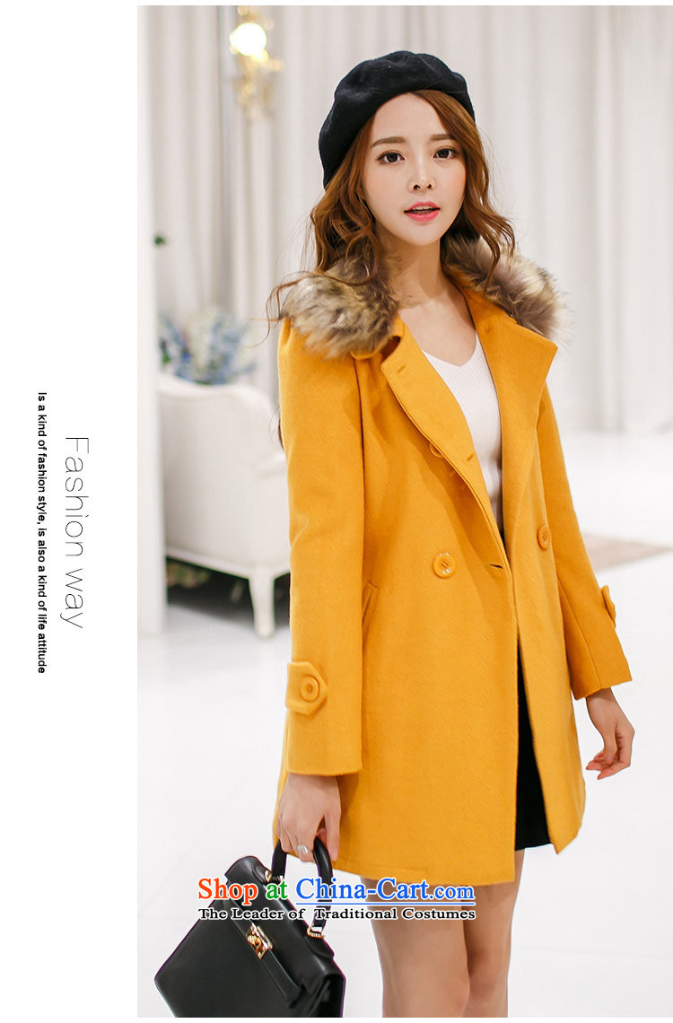 In 2015, girls autumn and winter new Korean version in the Sau San long double-Gross Gross for female clamp unit? coats Ms. thick red jacket S picture, prices, brand platters! The elections are supplied in the national character of distribution, so action, buy now enjoy more preferential! As soon as possible.