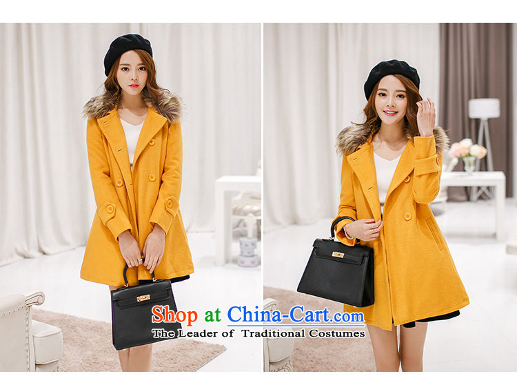 In 2015, girls autumn and winter new Korean version in the Sau San long double-Gross Gross for female clamp unit? coats Ms. thick red jacket S picture, prices, brand platters! The elections are supplied in the national character of distribution, so action, buy now enjoy more preferential! As soon as possible.