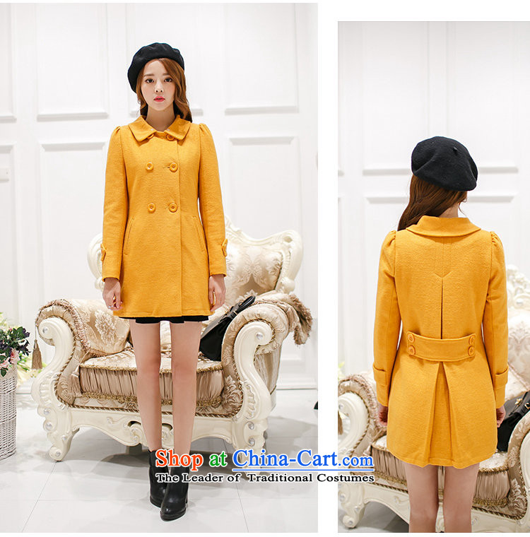 In 2015, girls autumn and winter new Korean version in the Sau San long double-Gross Gross for female clamp unit? coats Ms. thick red jacket S picture, prices, brand platters! The elections are supplied in the national character of distribution, so action, buy now enjoy more preferential! As soon as possible.