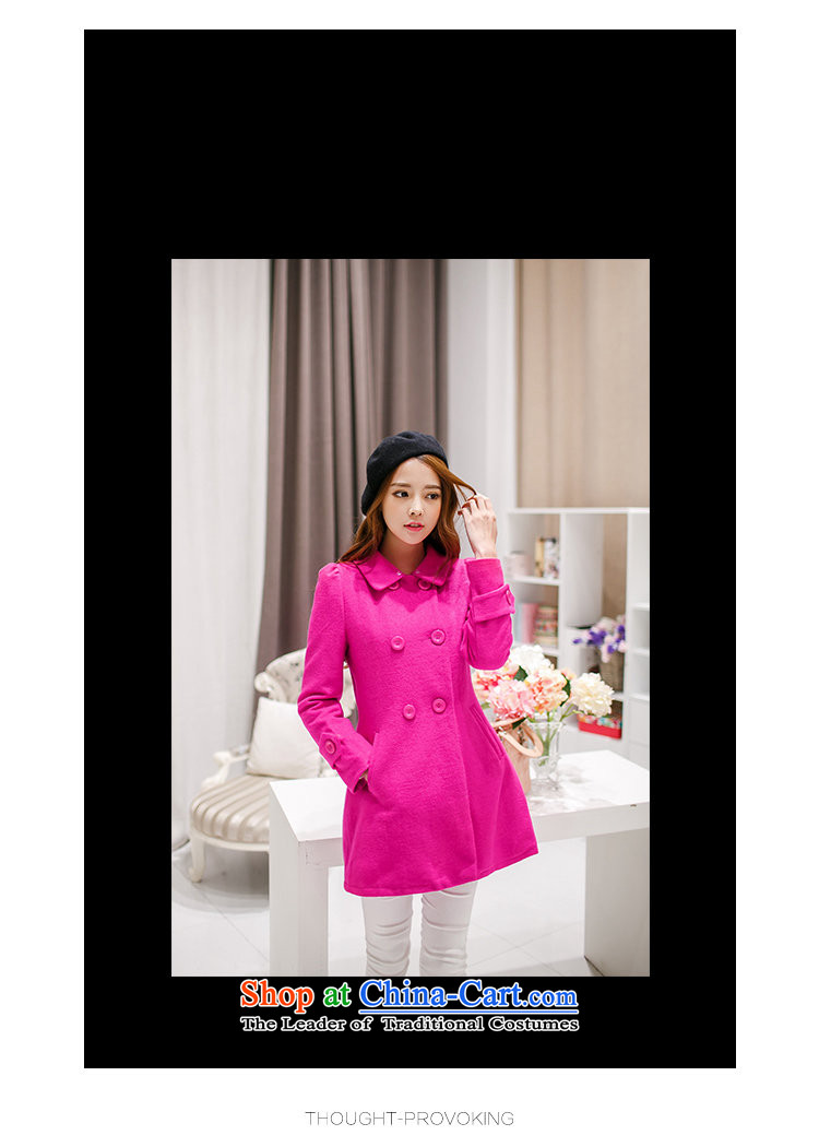 In 2015, girls autumn and winter new Korean version in the Sau San long double-Gross Gross for female clamp unit? coats Ms. thick red jacket S picture, prices, brand platters! The elections are supplied in the national character of distribution, so action, buy now enjoy more preferential! As soon as possible.