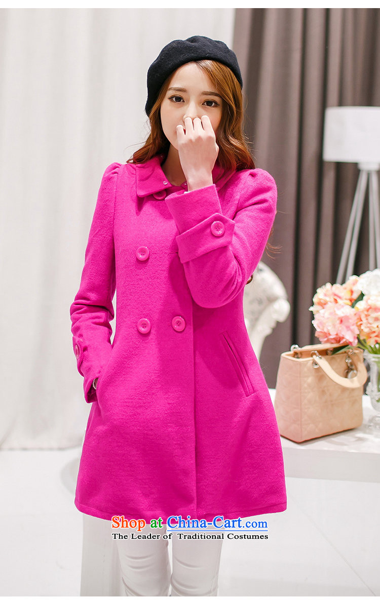 In 2015, girls autumn and winter new Korean version in the Sau San long double-Gross Gross for female clamp unit? coats Ms. thick red jacket S picture, prices, brand platters! The elections are supplied in the national character of distribution, so action, buy now enjoy more preferential! As soon as possible.