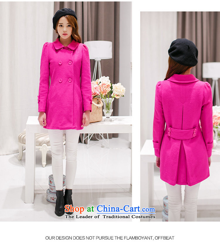 In 2015, girls autumn and winter new Korean version in the Sau San long double-Gross Gross for female clamp unit? coats Ms. thick red jacket S picture, prices, brand platters! The elections are supplied in the national character of distribution, so action, buy now enjoy more preferential! As soon as possible.