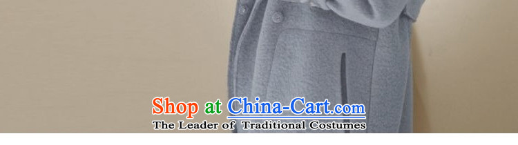 Day Milly new gross? overcoat female thick warm winter clothing large graphics thin Sau San Han Bum-quality culture small elegant genuine cashmere overcoat light blue L picture, prices, brand platters! The elections are supplied in the national character of distribution, so action, buy now enjoy more preferential! As soon as possible.