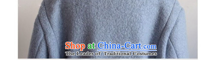 Day Milly new gross? overcoat female thick warm winter clothing large graphics thin Sau San Han Bum-quality culture small elegant genuine cashmere overcoat light blue L picture, prices, brand platters! The elections are supplied in the national character of distribution, so action, buy now enjoy more preferential! As soon as possible.