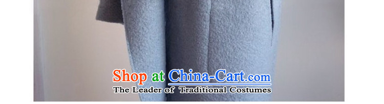 Day Milly new gross? overcoat female thick warm winter clothing large graphics thin Sau San Han Bum-quality culture small elegant genuine cashmere overcoat light blue L picture, prices, brand platters! The elections are supplied in the national character of distribution, so action, buy now enjoy more preferential! As soon as possible.