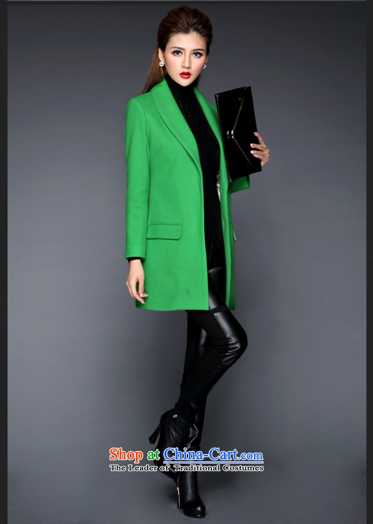 Meath Yang Hong recalls that the 2015 Autumn and Winter Female Western big minimalist in long woolen coat long-sleeved jacket green XXL gross? Picture, prices, brand platters! The elections are supplied in the national character of distribution, so action, buy now enjoy more preferential! As soon as possible.