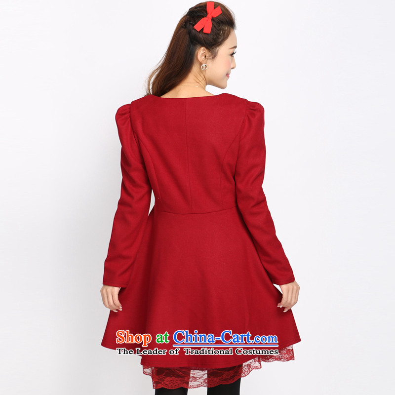 Luo Shani flower code women 200 catties to intensify the thick winter version won sister thin hair? dresses5034 Magenta 5XL- video a thin dress, Shani flower sogni (D'oro) , , , shopping on the Internet