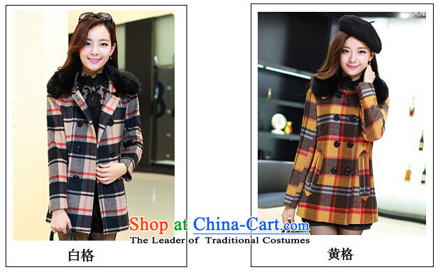 Mrs flower of 2014 winter clothing new Korean gross for a wool coat stylish latticed Sau San Mao jacket? female 909 Green Grid XXL picture, prices, brand platters! The elections are supplied in the national character of distribution, so action, buy now enjoy more preferential! As soon as possible.