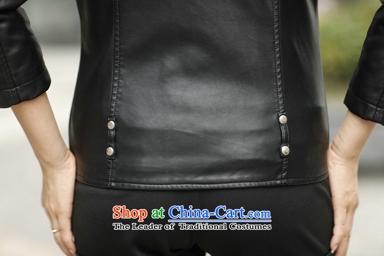 The autumn and winter, XL female thick mm Sleek and Sexy PU Yi long-sleeved western leather jacket short of Sau San plus cotton XXXXL jacket small pictures, prices, brand platters! The elections are supplied in the national character of distribution, so action, buy now enjoy more preferential! As soon as possible.