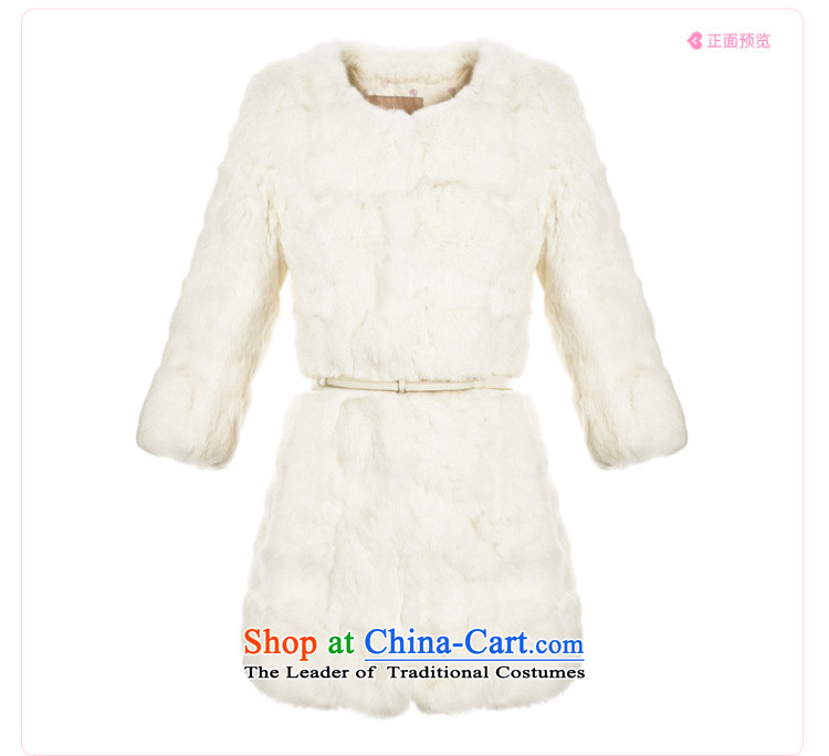 Lok-machi 2015 winter clothing new date of female 7 fur coats GWAA44302 sleeved white S picture, prices, brand platters! The elections are supplied in the national character of distribution, so action, buy now enjoy more preferential! As soon as possible.