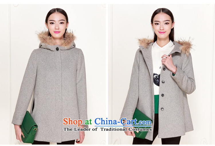 El Boothroyd 2015 winter clothing new cap amount for the woolen coat female gross jacket 6481147889? Light Gray L picture, prices, brand platters! The elections are supplied in the national character of distribution, so action, buy now enjoy more preferential! As soon as possible.