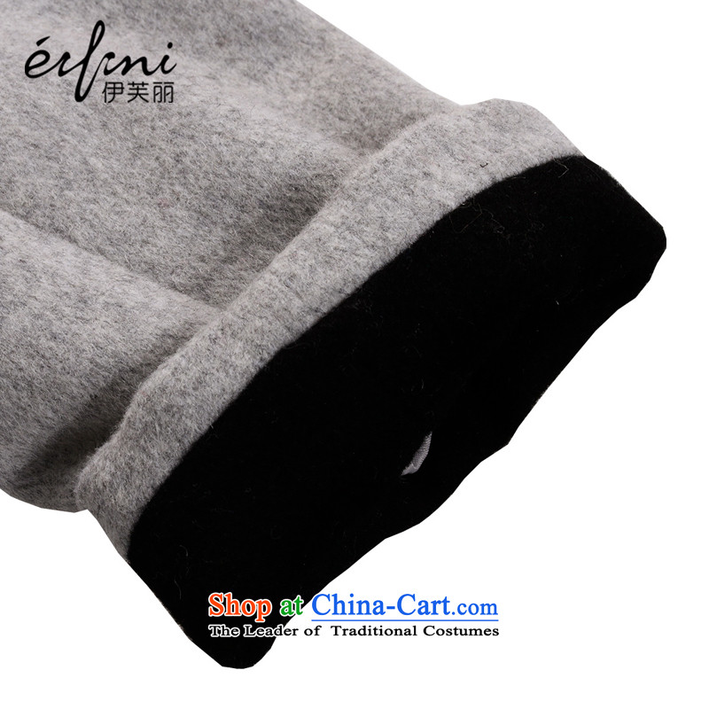 El Boothroyd 2015 winter clothing new cap amount for the woolen coat female gross 6481147889 jacket Light Gray L,?, Evelyn Lai (eifini) , , , shopping on the Internet