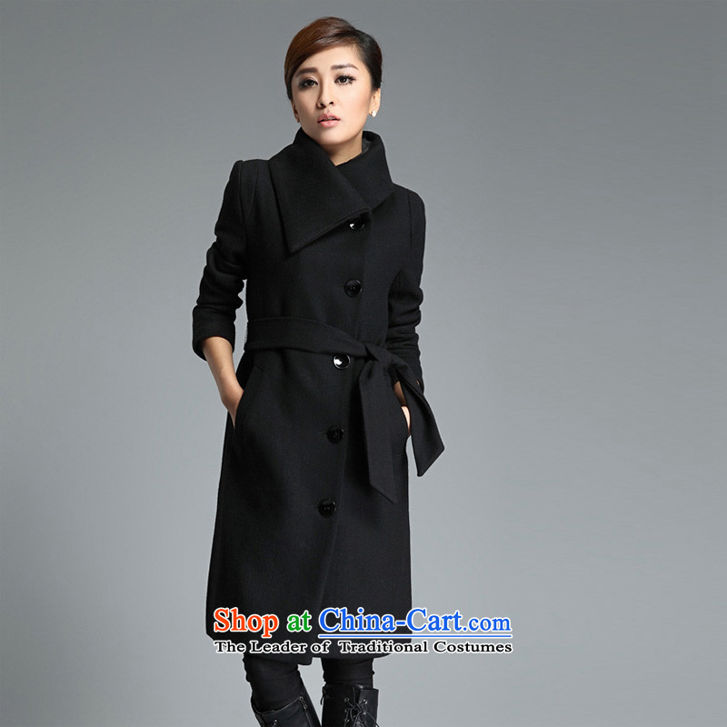 The United States welcomes the ya  2015  winter coats female Korean gross? version? In gross coats cashmere overcoat long hair? jacket female black XL, jackets and Yan-ah (meixinya) , , , shopping on the Internet