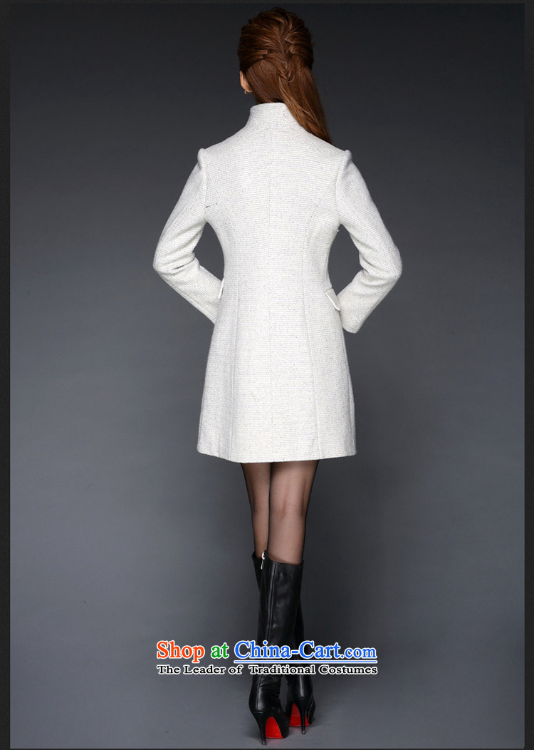 Meath Yang Valley snow fall and winter 2015 new gross? woolen coat V-neck in long pocket wind jacket m White S picture, prices, brand platters! The elections are supplied in the national character of distribution, so action, buy now enjoy more preferential! As soon as possible.