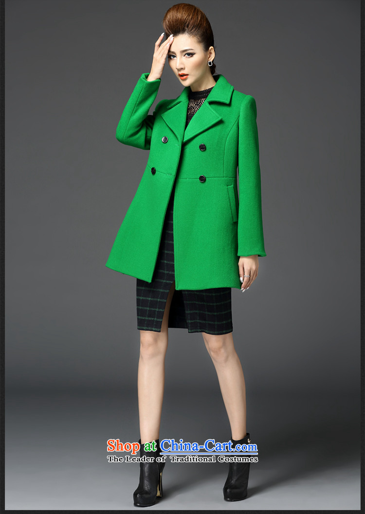 Meath Yang Anjiang cold 2014 Women's new Korean lapel long-sleeved woolen coat in the long autumn and winter coats? orange gross M picture, prices, brand platters! The elections are supplied in the national character of distribution, so action, buy now enjoy more preferential! As soon as possible.