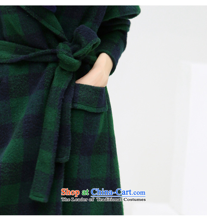  Winter oversize style terminal COCOBELLA ultra-long hair loose? female overcoat CT218 Blue Green Grid S picture, prices, brand platters! The elections are supplied in the national character of distribution, so action, buy now enjoy more preferential! As soon as possible.