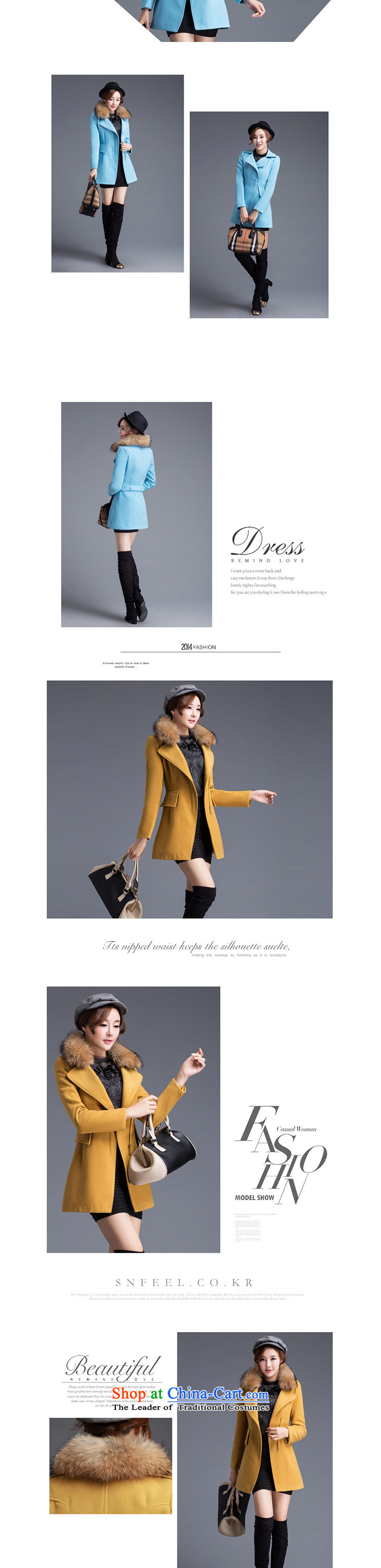 Printed poems? 2015 autumn and winter coats female new Korean? 