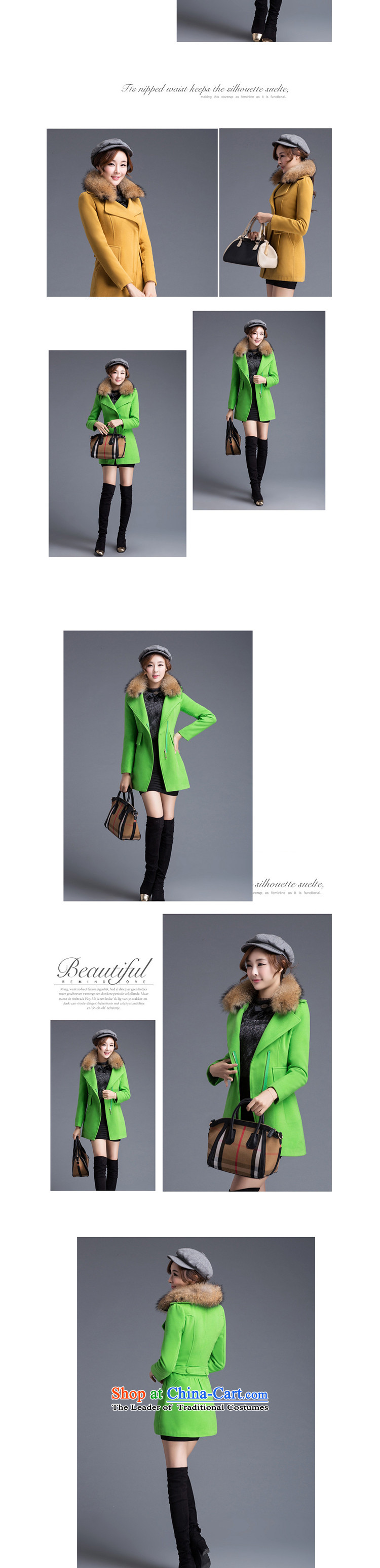 Printed poems? 2015 autumn and winter coats female new Korean? 