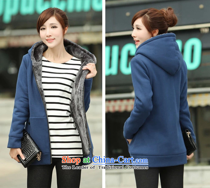 Gangnam-gu 2015 large female taste jackets Fall/Winter Collections in mm thick long sweater plus lint-free Korean leisure jacket thick blue 3XL 897 recommendations 140-160 characters around 922.747 picture, prices, brand platters! The elections are supplied in the national character of distribution, so action, buy now enjoy more preferential! As soon as possible.