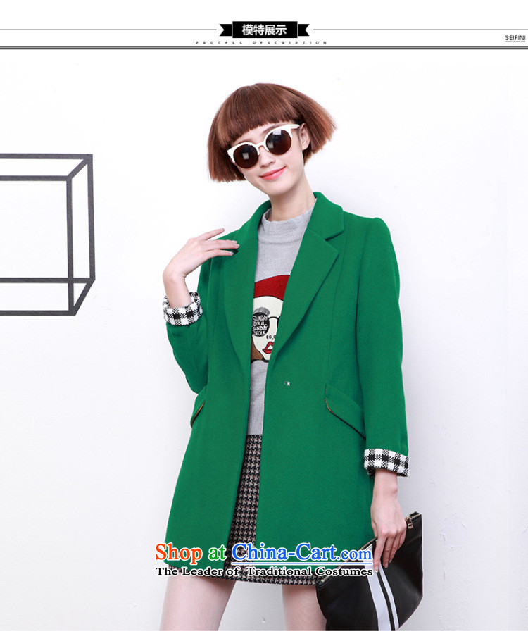 【 Close 】 poem where Lai autumn and winter load new roll collar in Sau San gross long overcoat female 6491147774? green L picture, prices, brand platters! The elections are supplied in the national character of distribution, so action, buy now enjoy more preferential! As soon as possible.