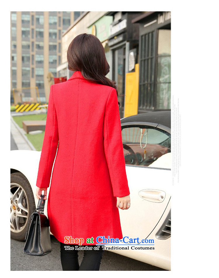 The 2015 autumn and winter, also replace the new Korean female jacket? gross version of Sau San a wool coat 608 red L picture, prices, brand platters! The elections are supplied in the national character of distribution, so action, buy now enjoy more preferential! As soon as possible.