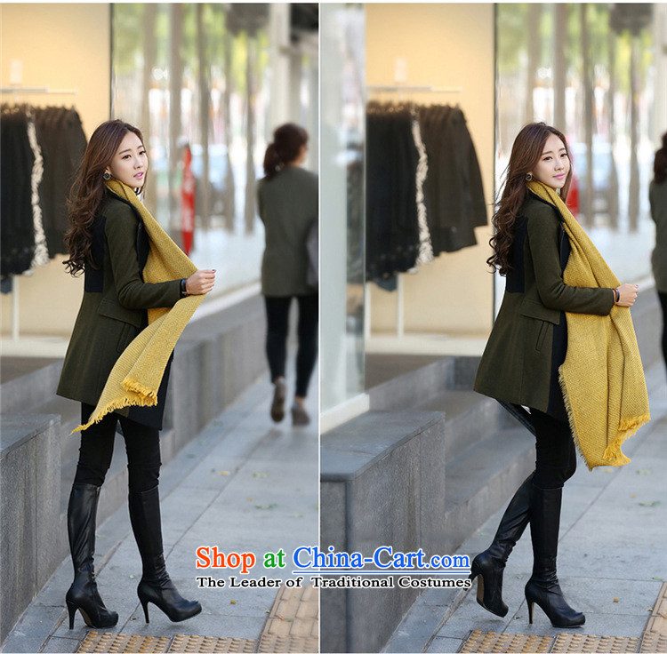 Xu Jialu 2015 women involved dream he knocked color in the decoration long jacket, coats female J810 gross? Army Green XL Photo, prices, brand platters! The elections are supplied in the national character of distribution, so action, buy now enjoy more preferential! As soon as possible.