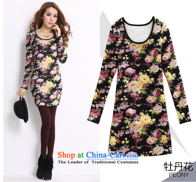  The Korean version of the female ZORMO autumn and winter stamp to XL, forming the basis of the Netherlands king plus velvet thick mm thick thermal underwear peony flowers XXL picture, prices, brand platters! The elections are supplied in the national character of distribution, so action, buy now enjoy more preferential! As soon as possible.