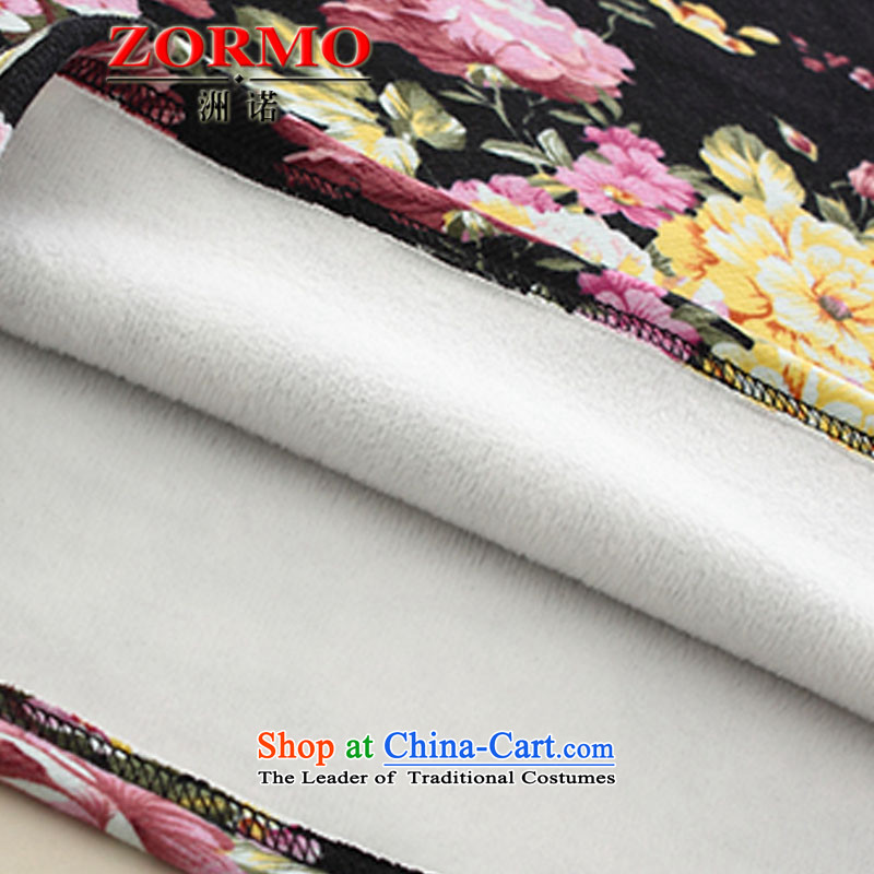  The Korean version of the female ZORMO autumn and winter stamp to XL, forming the basis of the Netherlands king plus velvet thick mm thick thermal underwear XXL,ZORMO,,, peony flowers online shopping