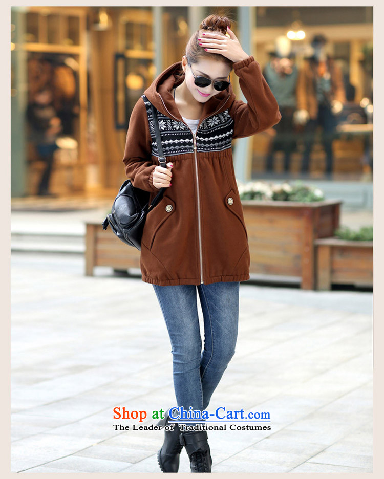Maximum number of ladies of the 2014 Autumn and Winter Sweater new expertise in mm long with Cap 200 Jin Wei jacket for larger female red 5XL picture, prices, brand platters! The elections are supplied in the national character of distribution, so action, buy now enjoy more preferential! As soon as possible.