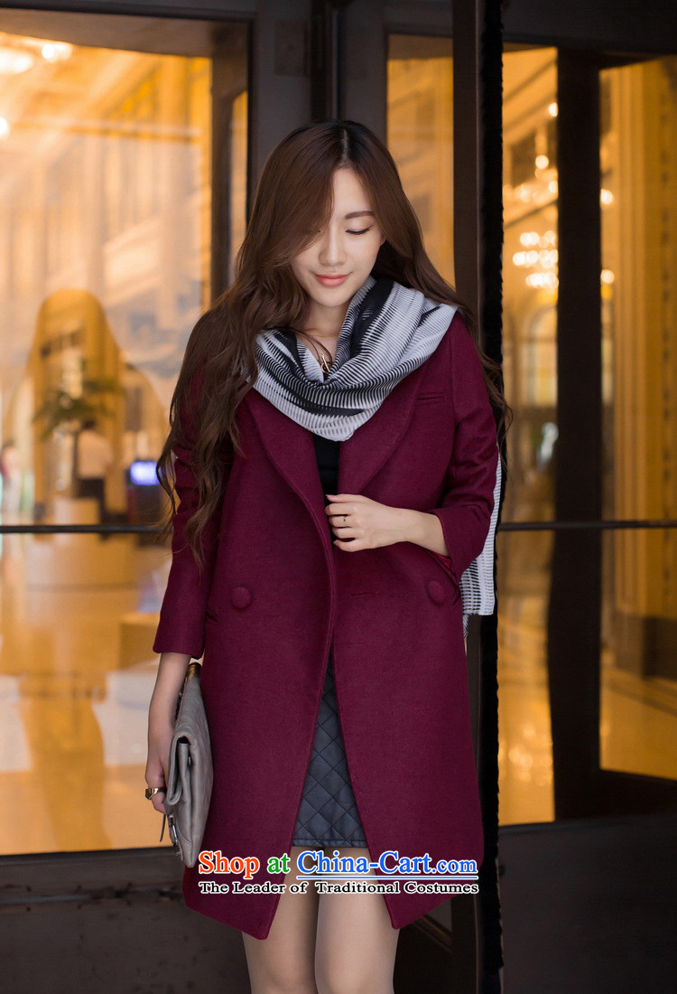 The gross? coats of female new Korean winter Sau San women in gross? jacket long-sleeved long Ms. a wool coat wine red double- XL Photo, prices, brand platters! The elections are supplied in the national character of distribution, so action, buy now enjoy more preferential! As soon as possible.