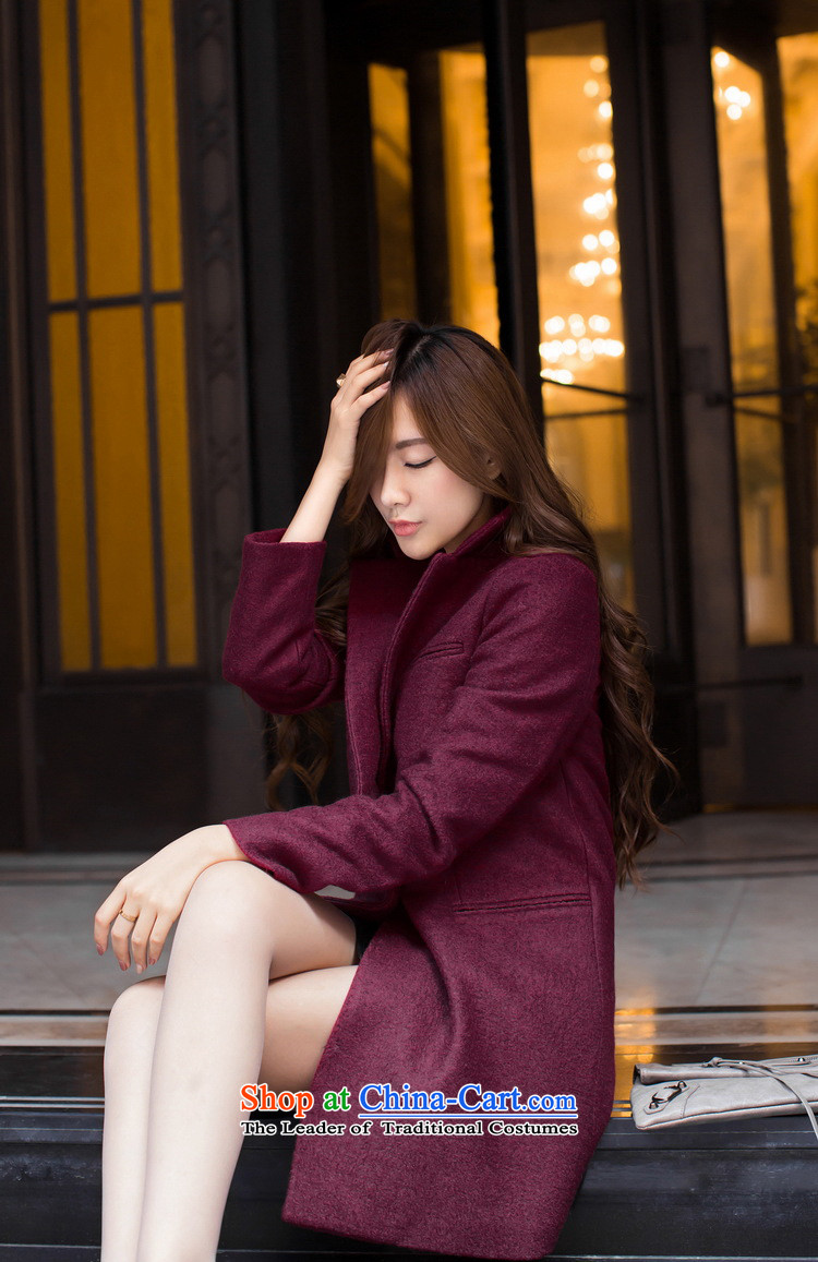 The gross? coats of female new Korean winter Sau San women in gross? jacket long-sleeved long Ms. a wool coat wine red double- XL Photo, prices, brand platters! The elections are supplied in the national character of distribution, so action, buy now enjoy more preferential! As soon as possible.