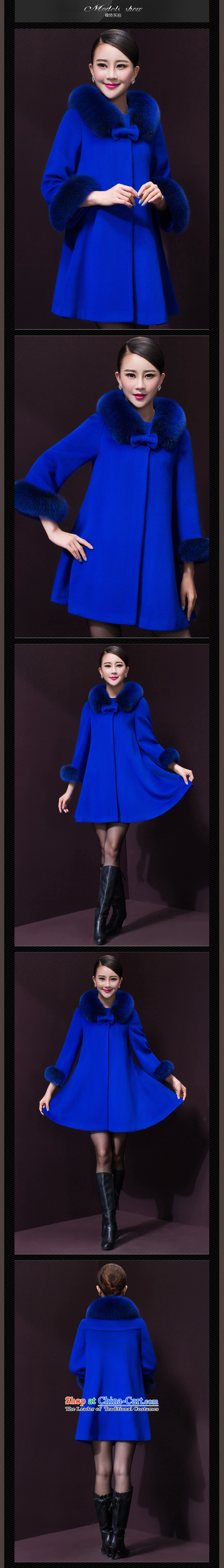 Small Flower of 2015 Fall/Winter Collections gross? women coats new Korean version of a windbreaker jacket R1066 B Blue XXXL picture, prices, brand platters! The elections are supplied in the national character of distribution, so action, buy now enjoy more preferential! As soon as possible.