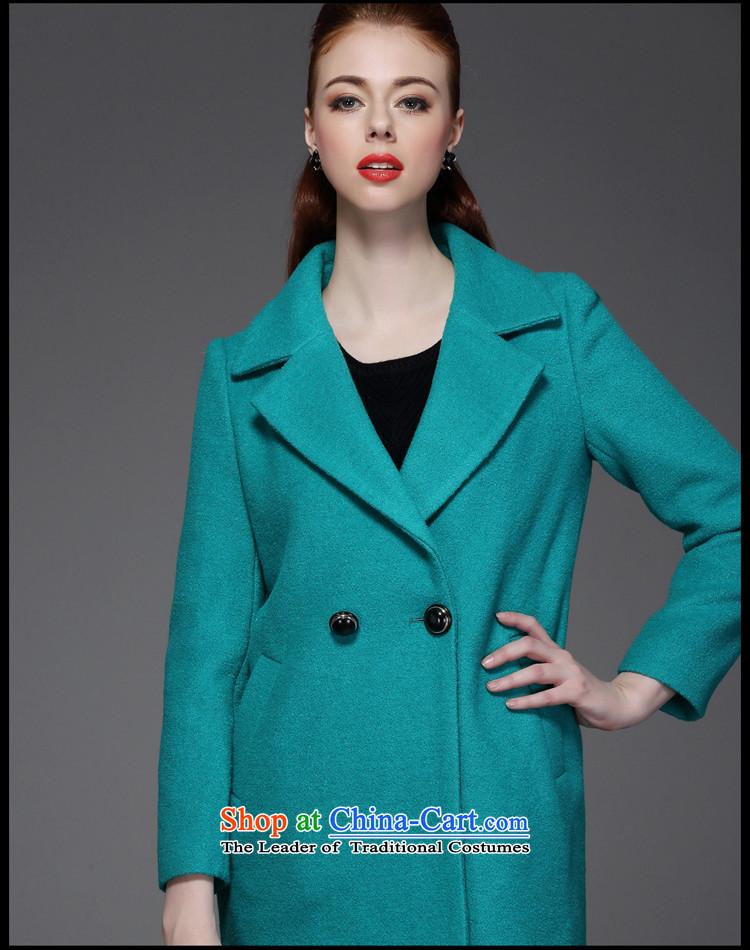 Marguerite Hsichih maxchic 2015 autumn and winter, simple and stylish suit for double row in single-long coats gross? female 4112 Green S picture, prices, brand platters! The elections are supplied in the national character of distribution, so action, buy now enjoy more preferential! As soon as possible.