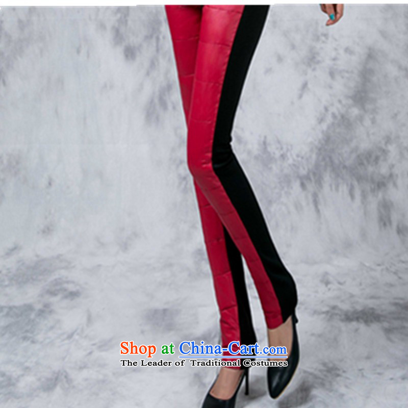 2015 king feather trousers female outside code through thick and thin-mm video thick winter to intensify forming the trousers thick mm Bonfrere looked as casual large Stretch video thin black ladies pants XXL, Biao (BIAOSHANG yet) , , , shopping on the In