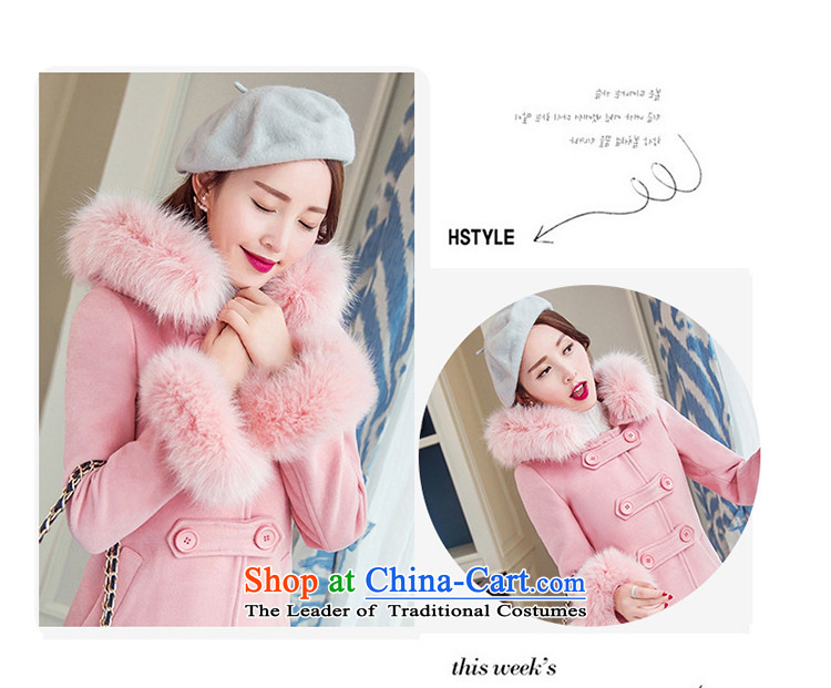 El-chul (yizensn poem) won the autumn 2015 edition of new small wind in long-gross y70280 pink jacket coat?   S picture, prices, brand platters! The elections are supplied in the national character of distribution, so action, buy now enjoy more preferential! As soon as possible.