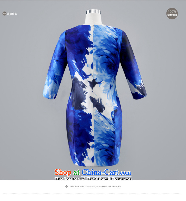 The former Yugoslavia Mak large high-end women 2015 autumn the new fat mm temperament Sau San dress 851101723 6XL Blue Photo, prices, brand platters! The elections are supplied in the national character of distribution, so action, buy now enjoy more preferential! As soon as possible.