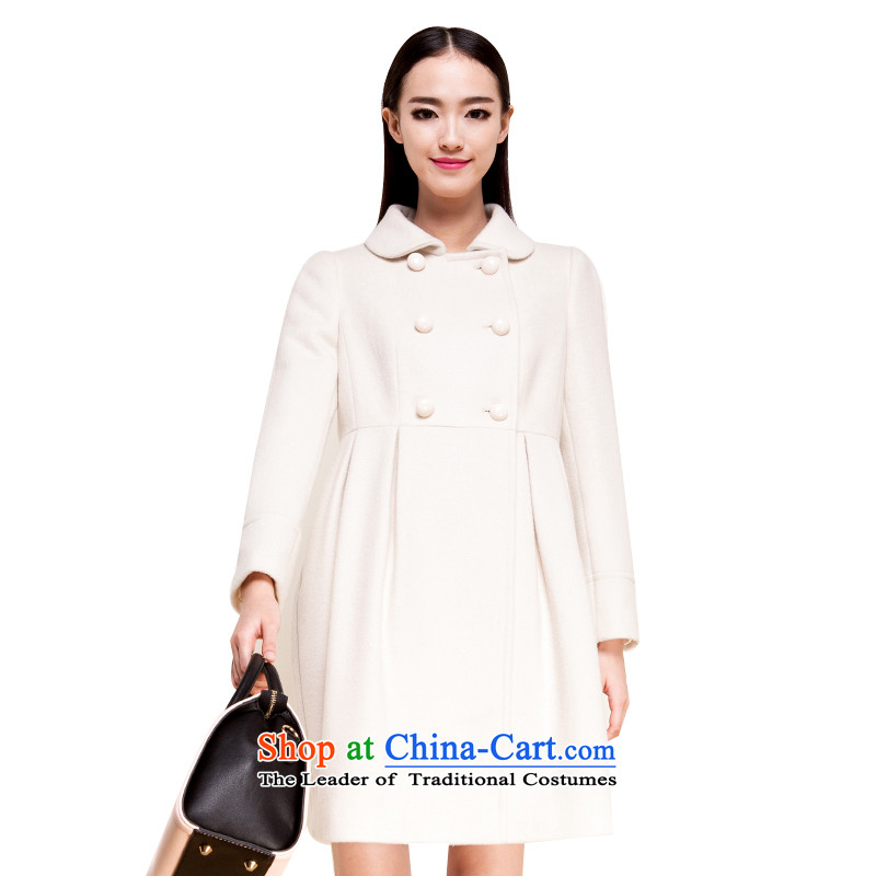 Of the 2015 winter clothing new Lai) long, long-sleeved female wool a wool coat jacket 6481017001 gross? m White XL, El Boothroyd eifini () , , , shopping on the Internet