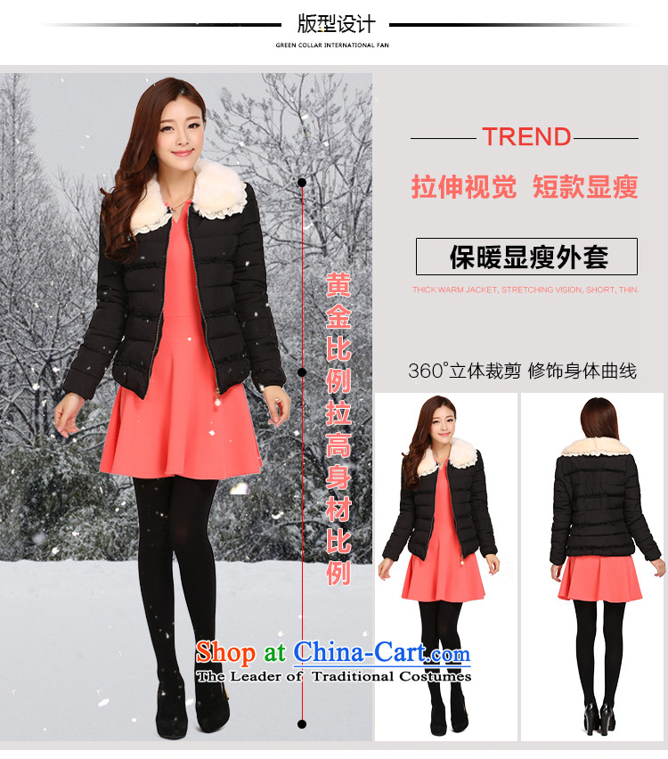 Luo Shani flower code female jackets to xl ãþòâ cotton coat thick winter clothing Korean mm thick, Hin thin short, 3,788 cases were recorded, elegant black robe female  6XL deliberate warm Feather Picture of cotton, prices, brand platters! The elections are supplied in the national character of distribution, so action, buy now enjoy more preferential! As soon as possible.