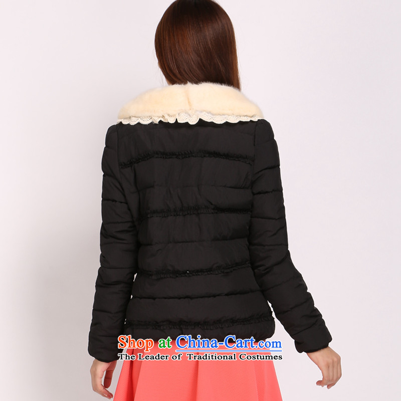 Luo Shani flower code female jackets to xl ãþòâ cotton coat thick winter clothing Korean mm thick, Hin thin short, 3,788 cases were recorded, elegant black robe female  6XL deliberate warm feather cotton, Shani flower sogni (D'oro) , , , shopping on the Internet