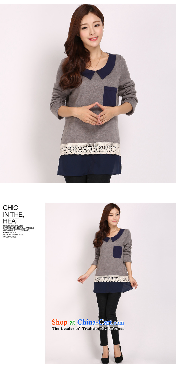 Shani Flower Lo 2015 XL T-shirts, forming the Netherlands thick sister winter clothing new Korean long-sleeved sweater knit-Female 2XL Photo Gray 3113, prices, brand platters! The elections are supplied in the national character of distribution, so action, buy now enjoy more preferential! As soon as possible.