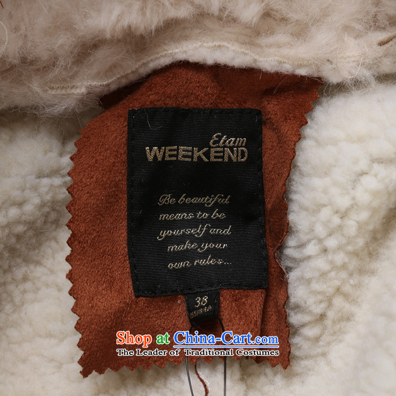 The WEEKEND Winter Sweater chamois leather Lamb Wool Velvet A typeface 14023419375 jacket red and brown 155/34/XS, Eiger etam,,, shopping on the Internet