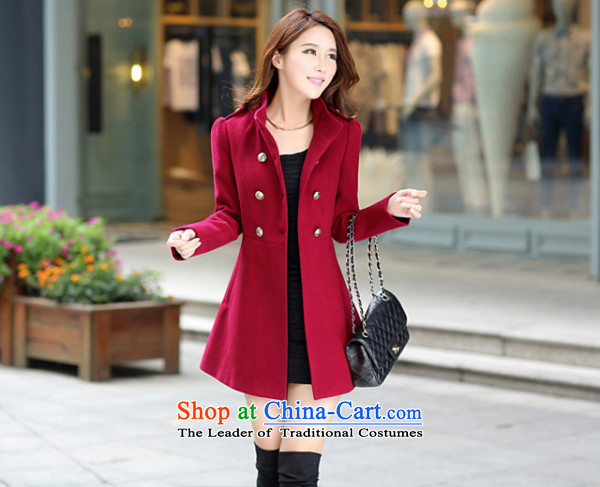 Poetry political new 2015 Women's gross? Boxed female jacket Korea Fall edition video thin large code 
