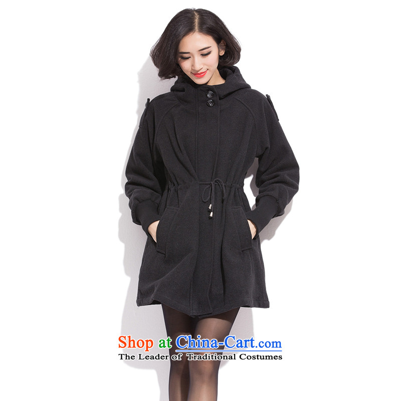 Gross? overcoat female winter 2015 autumn and winter new)? large sub-thick Korean version in the Sau San mm long thin long in the video graphics to increase cotton thin figure color XXL, Biao (BIAOSHANG yet) , , , shopping on the Internet