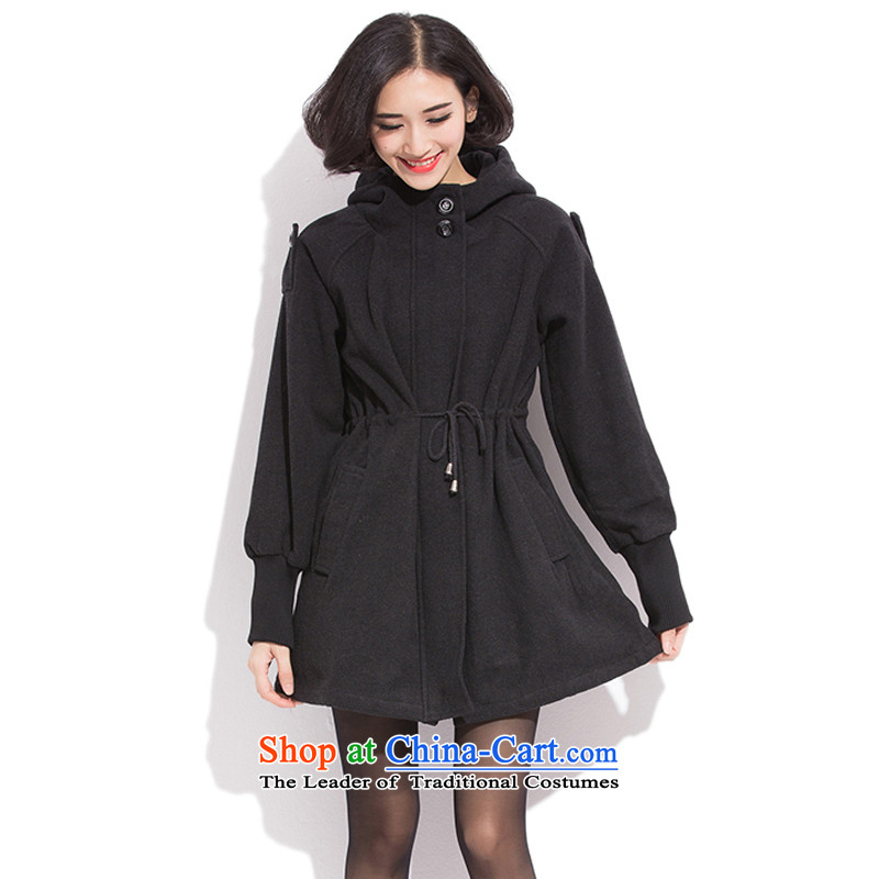 Gross? overcoat female winter 2015 autumn and winter new)? large sub-thick Korean version in the Sau San mm long thin long in the video graphics to increase cotton thin figure color XXL, Biao (BIAOSHANG yet) , , , shopping on the Internet