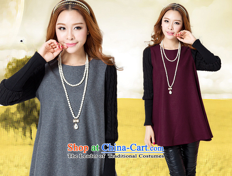 Ying Sze Lai 2015 autumn and winter new to xl Women Korean small shirt loose video long-sleeved sweater, forming the thin thickened the Netherlands 881 dark red XXXL picture, prices, brand platters! The elections are supplied in the national character of distribution, so action, buy now enjoy more preferential! As soon as possible.