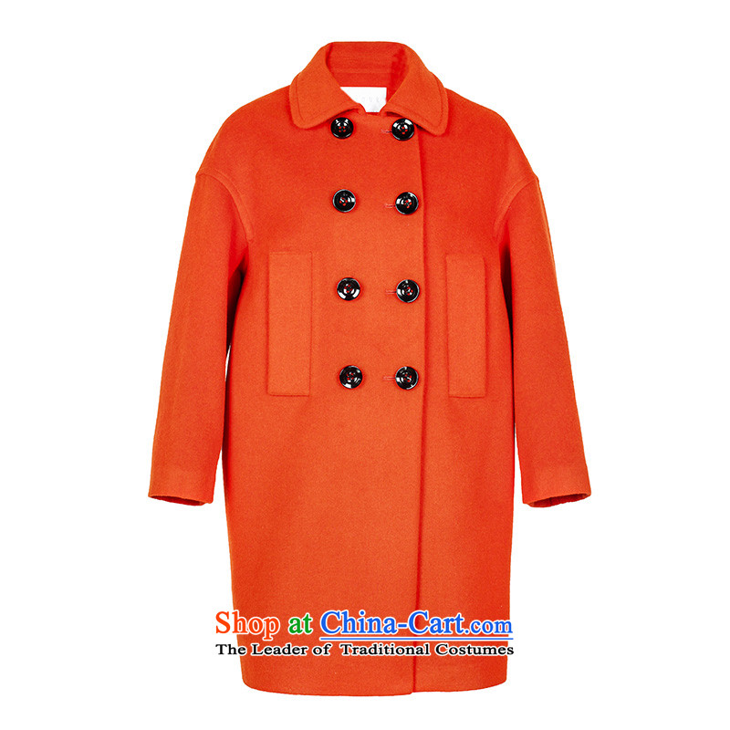 2015 winter clothing new collision color, double-straight from the barrel. long hairs? D443056D10 jacket coat girl Huang HongyingM_160_84a